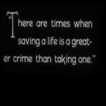 Crime is saving life